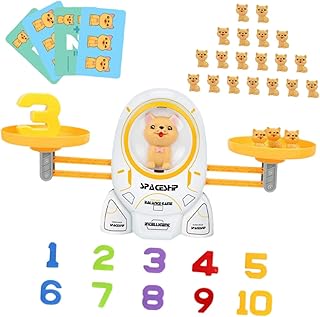 TOYANDONA 1 Conjunto Balanças De Equilíbrio Crianças Contando Brinquedos Criança Empilhando Brinquedos Número Brinquedo Crianças Brinquedos Brinquedos Animais Da Criança Brinquedos Infantis