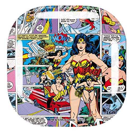 Skinit Decal Audio Skin Compatible with Samsung Galaxy Buds Pro - Officially Licensed Warner Bros Wonder Woman Comic Blast Design