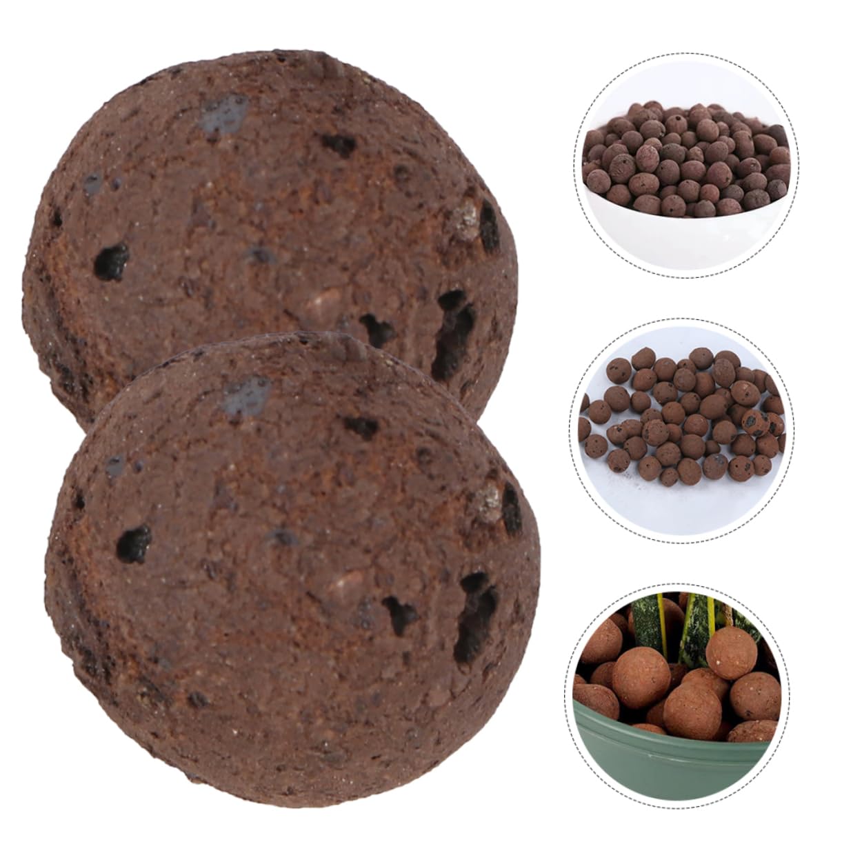 NULYLU Rocks Decor Clay Pebbles for Base Stones for Indoor Gardening Aquarium Décor Rocks