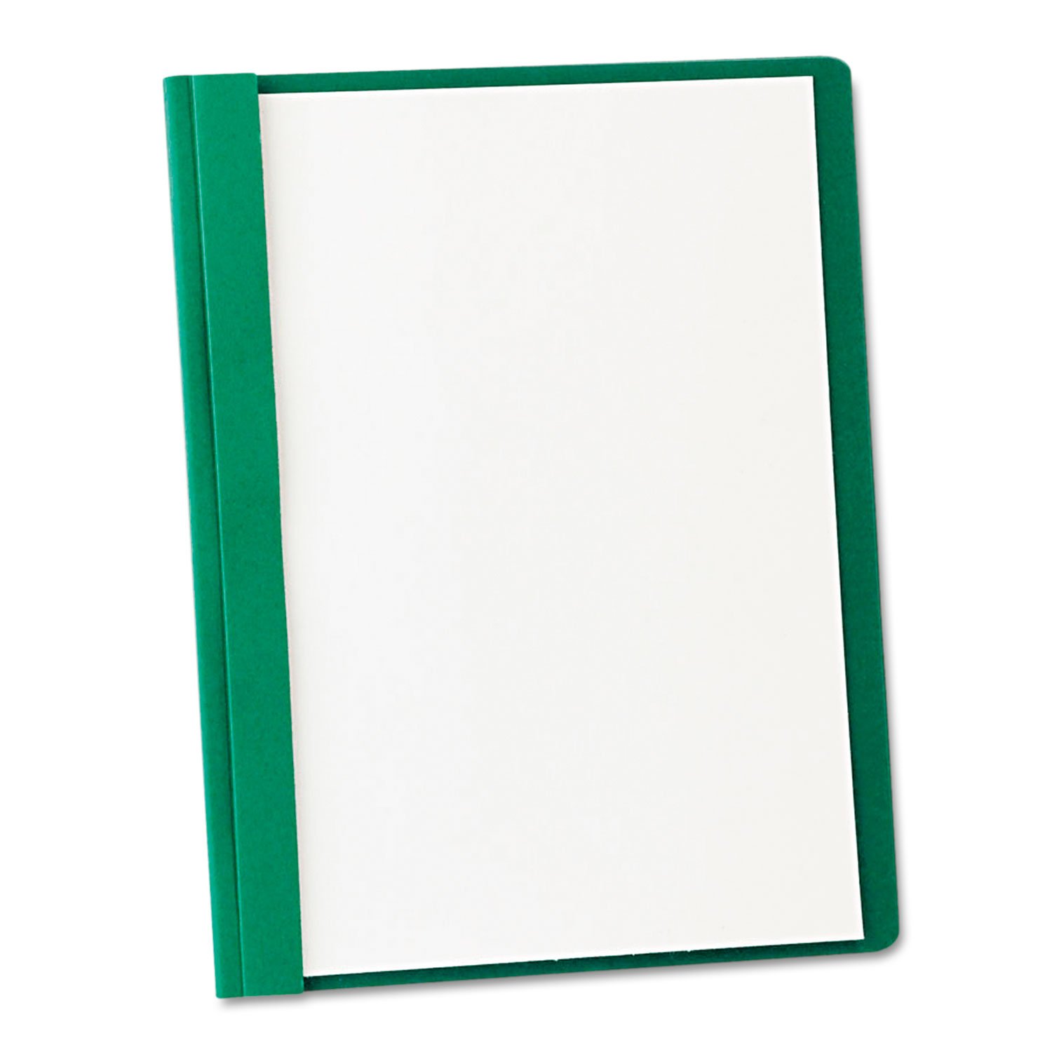 Oxford 55856 Clear Front Report Covers,LTR, 1/2-Inch Cap, 25/BX, Dk Green