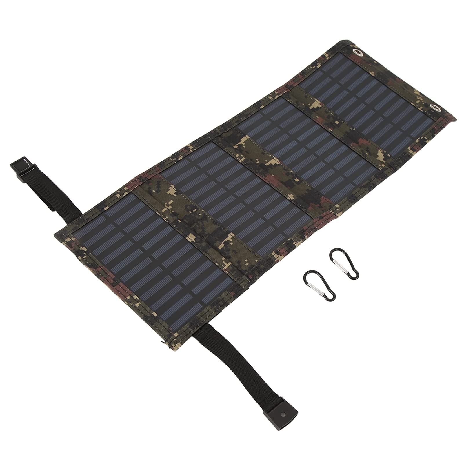 Pannello Solare Portatile Pannello Solare Pieghevole Caricatore 20W Monocristallino 5.5V IP65 Impermeabile Leggero con Indicatore di Ricarica LED per Campeggio (Verde scuro)
