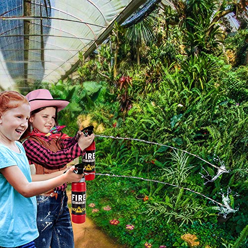 ArtCreativity Fire Extinguisher Squirter Toy - Pack of 2 - 9 Inch Water Extinguisher with Realistic Design - Fun Outdoor Summer Toy for Boys and Girls - Great Fireman Toy for Kids, Novelty Gag Gift