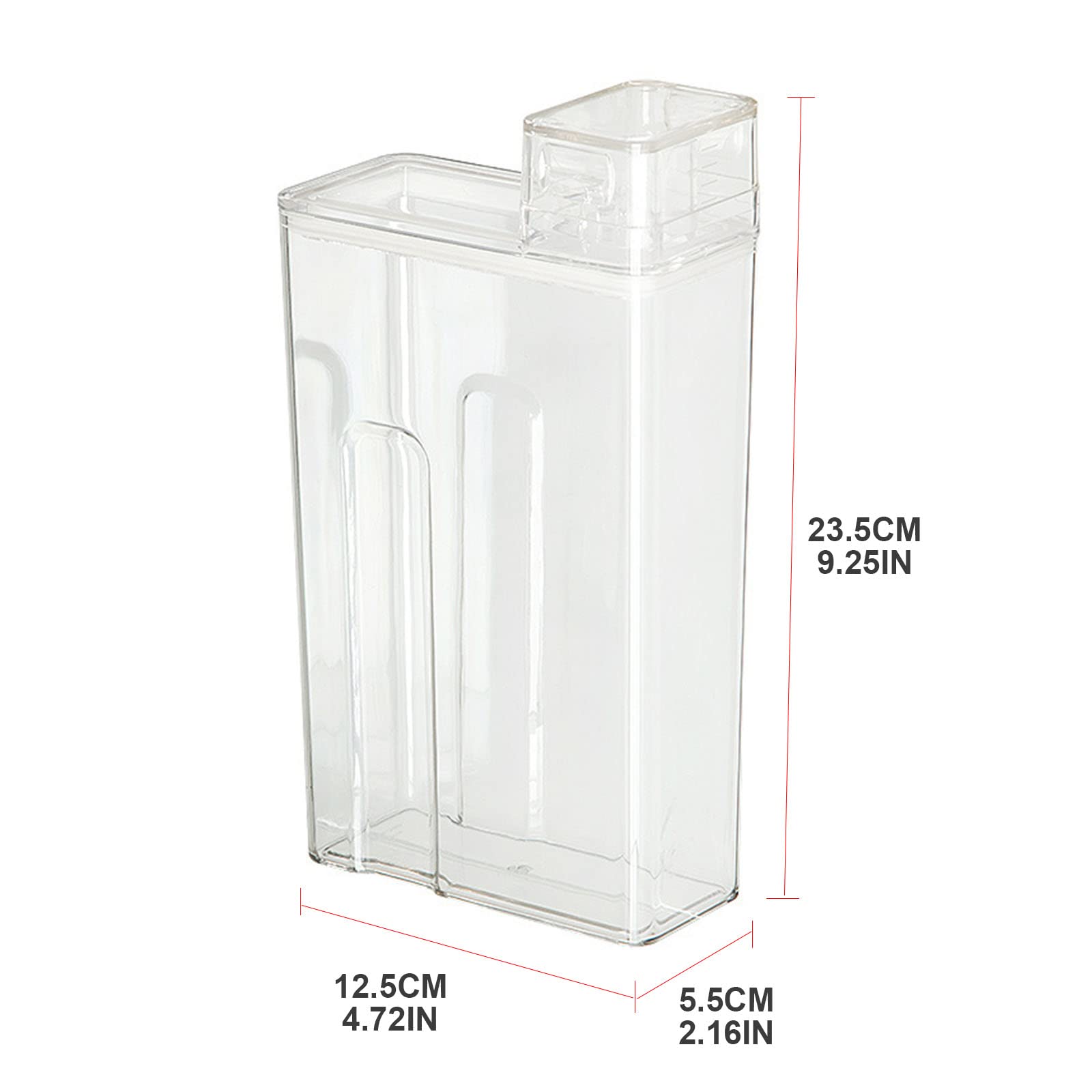 Laundry Powder Container Detergent Bin Dispenser for Liquid Detergent Fabric Softener