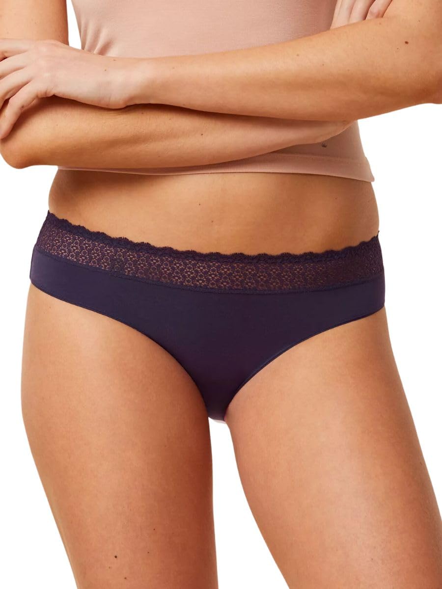 Triumph Women's Feel of Modal Tai Panties, Blackcurrant Juice, XS