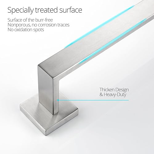 Miniatura 3 de BAGNOLUX Juego de accesorios de baño de 4 piezas, juego de toallero de baño de acero inoxidable SUS304, juego de toallero para montaje en pared,