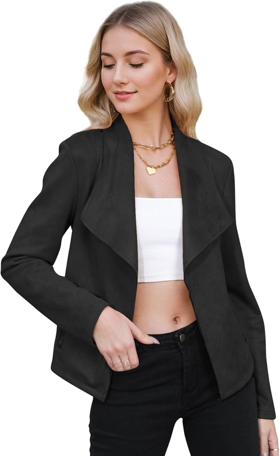 Co Za Zando Clothes And Shoes Zando Womens Faux Suede Jacket Open