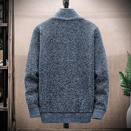 Muscularfit Big and Tall Men's Cardigan Sweaters Fashion Full Zip Fleece Lined Knitted Sweaters Long Sleeve Casual Cardigans3