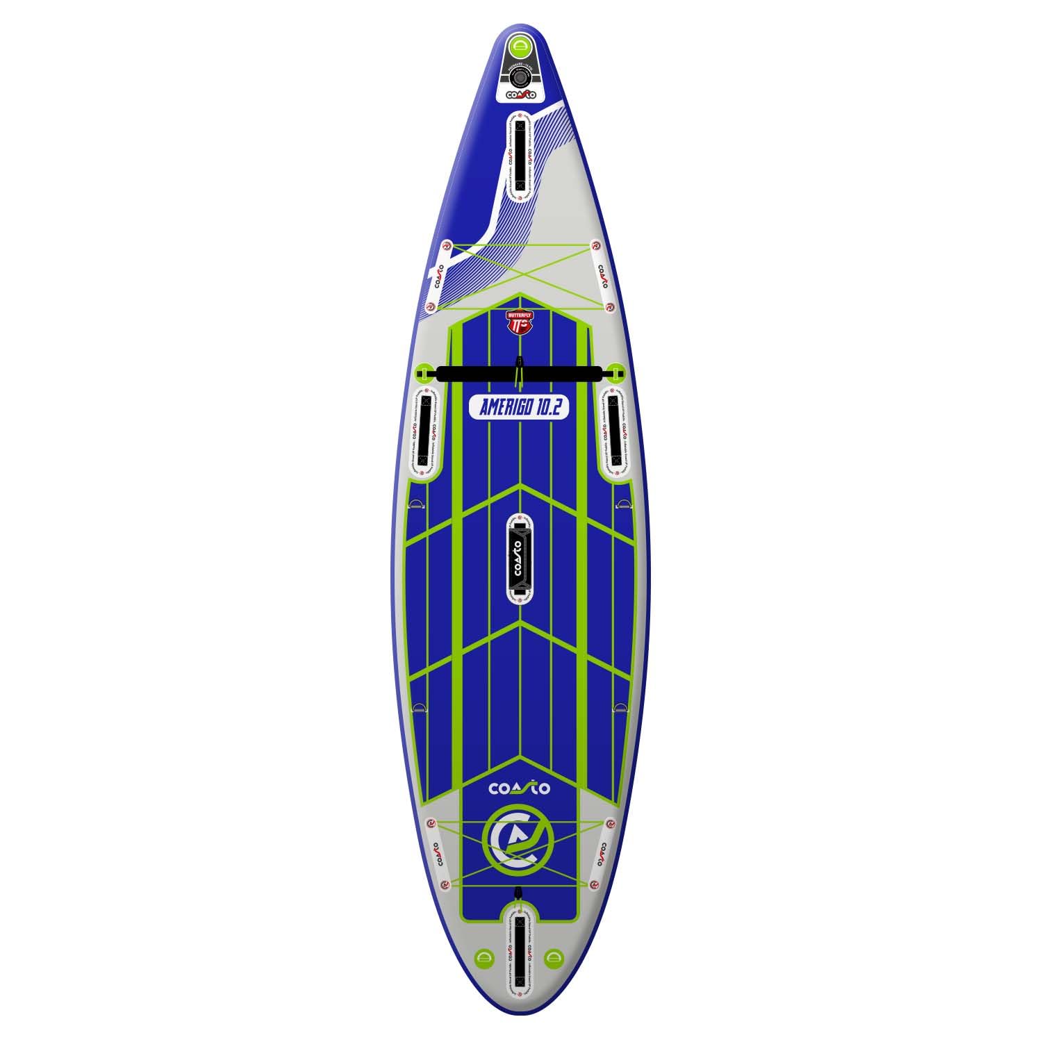 SUP COASTO nadmuchiwana deska surfingowa dla początkujących i zaawansowanych z akcesoriami