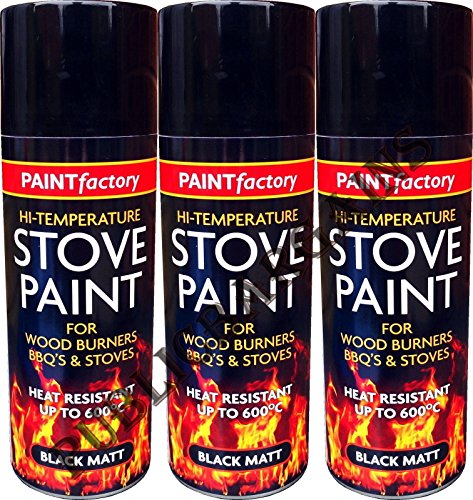 Heat Resistant Matt Black Spray Paint Stove High Temperature 400ML BBQS (3)