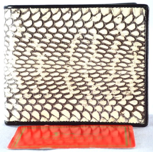 +ThaiPremiumHouse+GENUINE COBRA SNAKE LEATHER MEN'S BIFOLD WALLET NEW