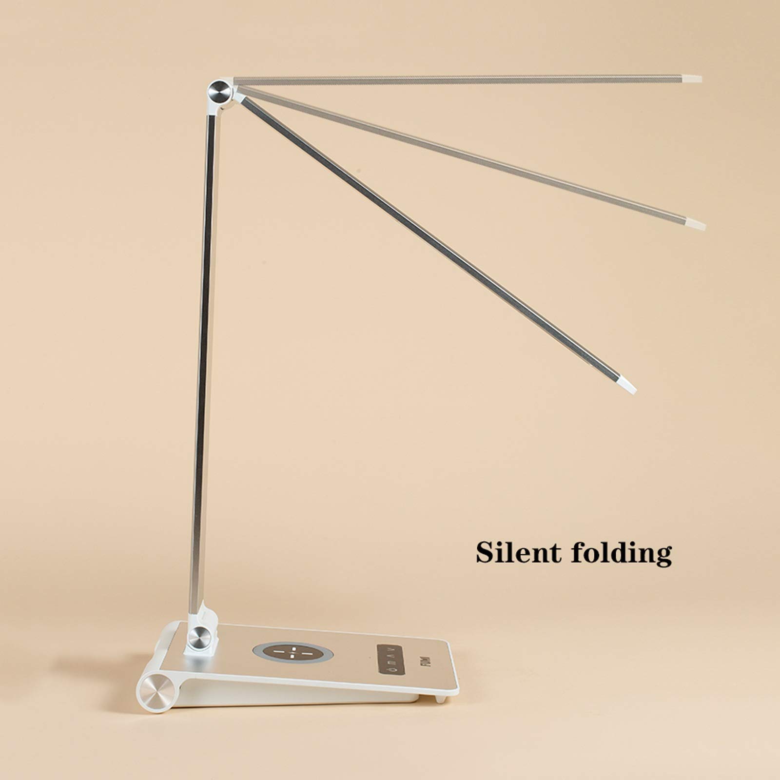 Lampada da Scrivania Lampada da tavolo pieghevole LED lampada da tavolo con 5 luminosità Dimmer e 3 modalità colore Toccare la luce di lettura del controllo touch con telefono cellulare wireless / cab