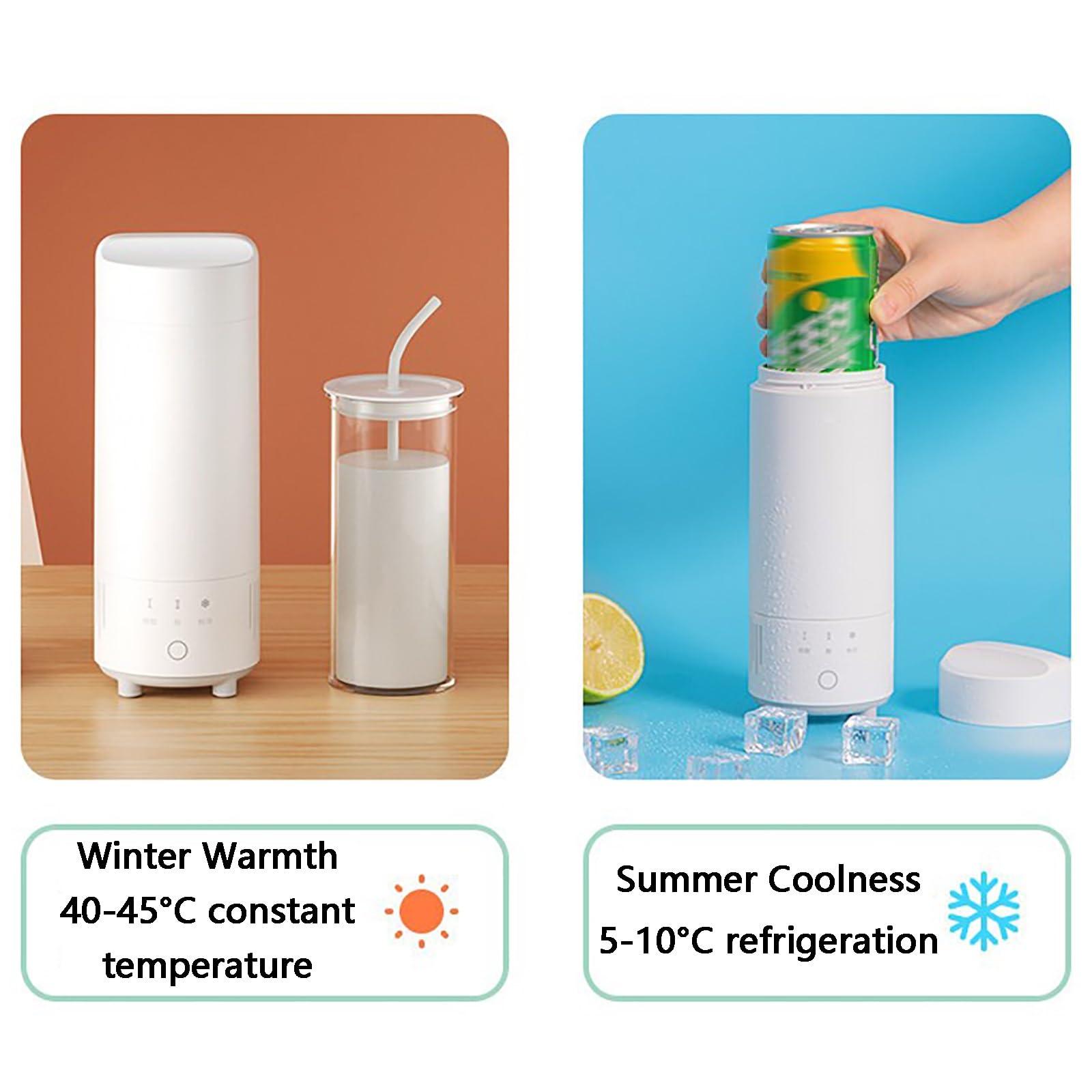 yaourtière, Avec une doublure intérieure de 250 ml, compacte et portable(White)
