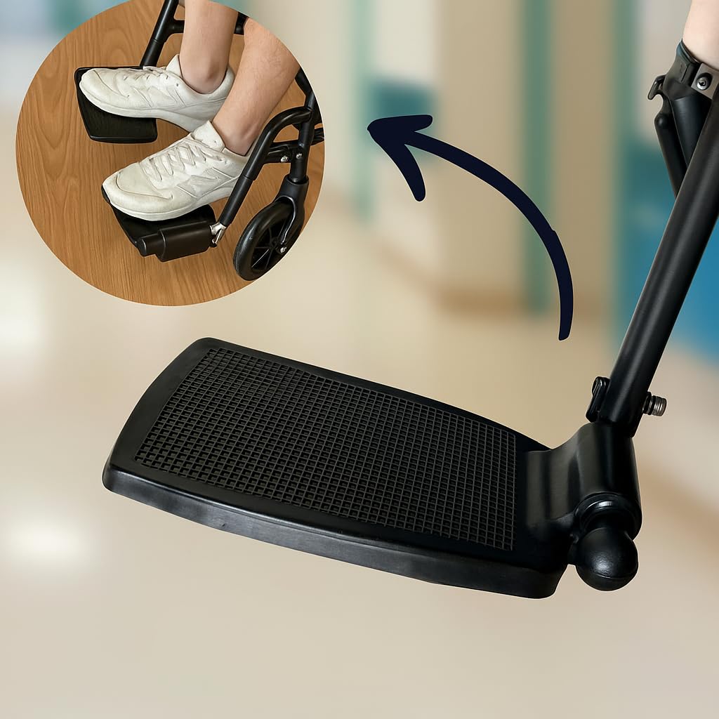 App Life Sedia a Rotelle Pieghevole Leggera ad Autospinta, Dispositivo Medico Classe I per Disabili/Anziani Acciaio con Braccioli, Pedane ribaltabili Estraibili