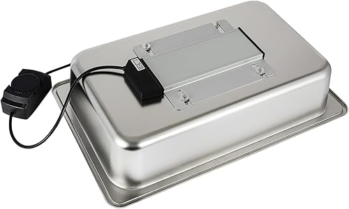 Miniatura 8 de Calentador eléctrico de alimentos de 400 W, 9.5 cuartos de galón, 2 sartenes, calentador de platos para bufé, apertura de 90, bandeja de