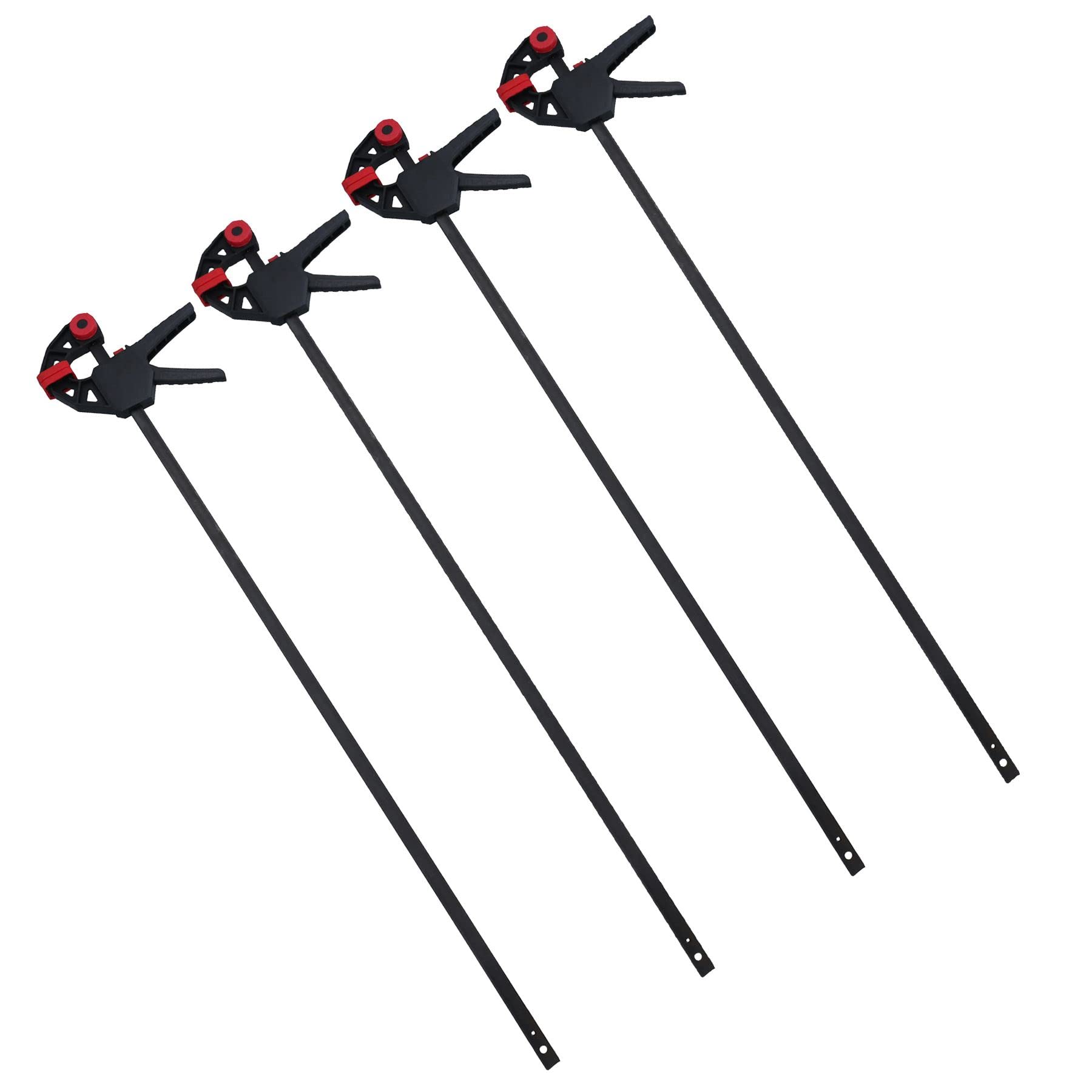 36" Quick Release Ratchet Rapid Bar Speed Clamp Holder Grip Spreader Fastener 4pc