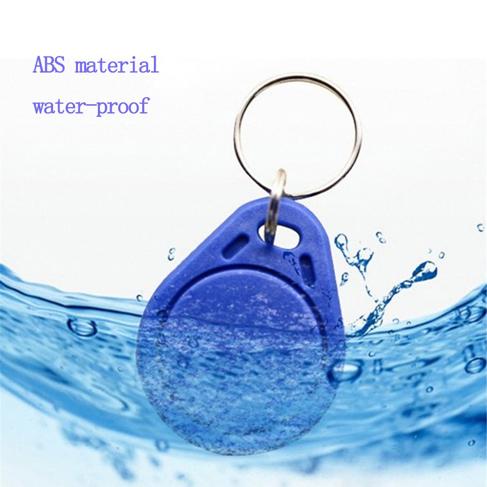 125KHz Llavero Regrabable RFID Keyfobs T5577 Etiqueta Token Clave para Control de Acceso Tarjeta de Usuario Azul (100)