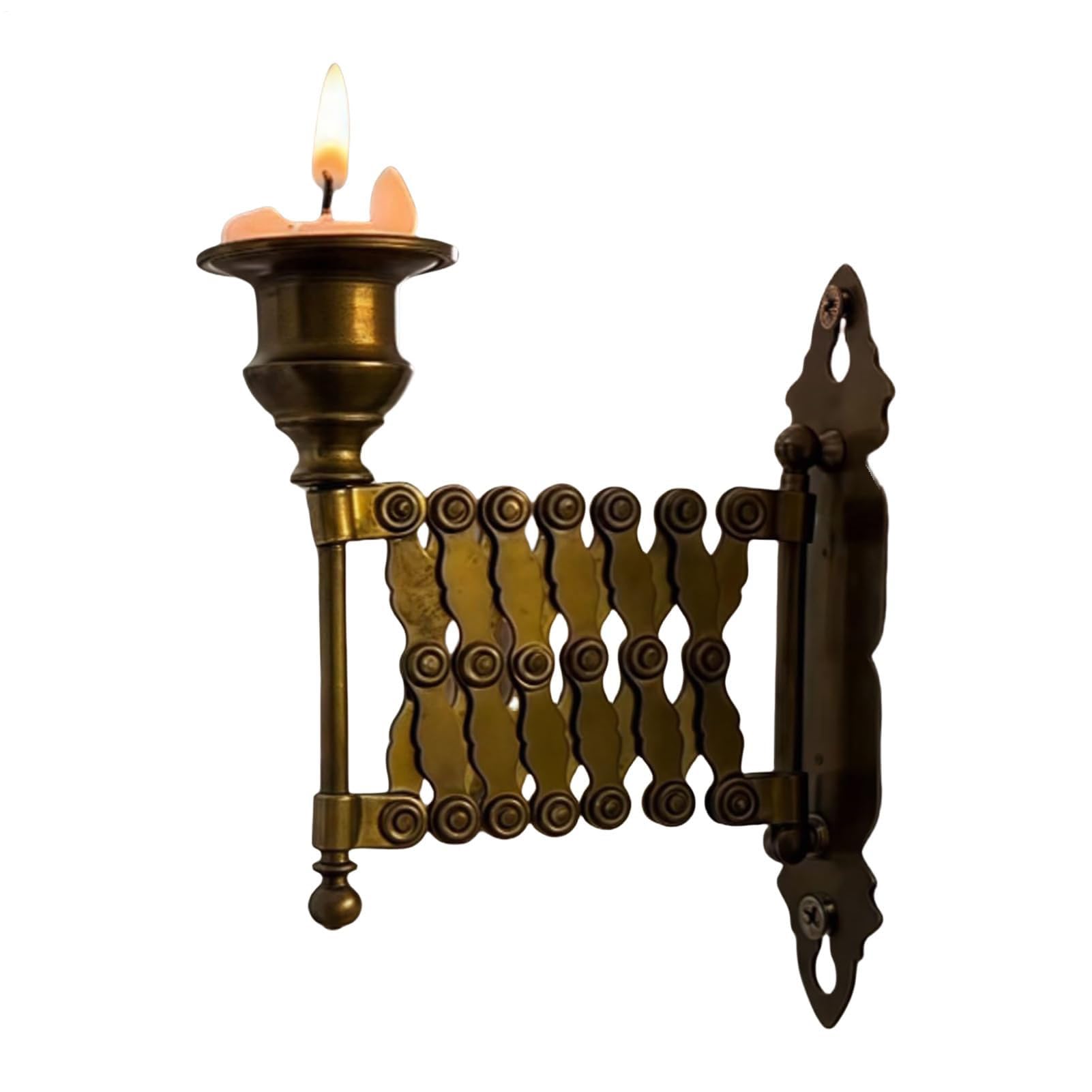 Candelabro - Candelabros Pared - Portavelas Cónicos Ajustables - Candelabro Decorativo Telescópico, Exhibición Velas, para Mesa/Repisa/Boda/Regalo Inauguración La Casa