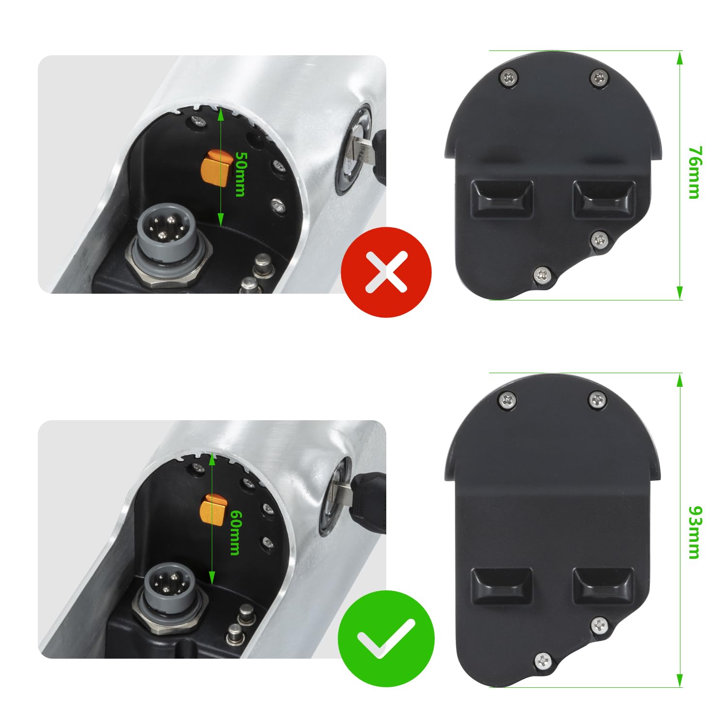 SEASON ebike Akku 36V 13Ah (481Wh) Ersatzakku ohne Ladegerät - für u.a. Telefunken Aufsteiger, Z808 - REENTION EEL-PRO 52