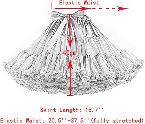 Miniatura 3 de Colyanda - Falda de tul plisada de 3 capas con tutú de mujer para fiestas o hacer cosplay