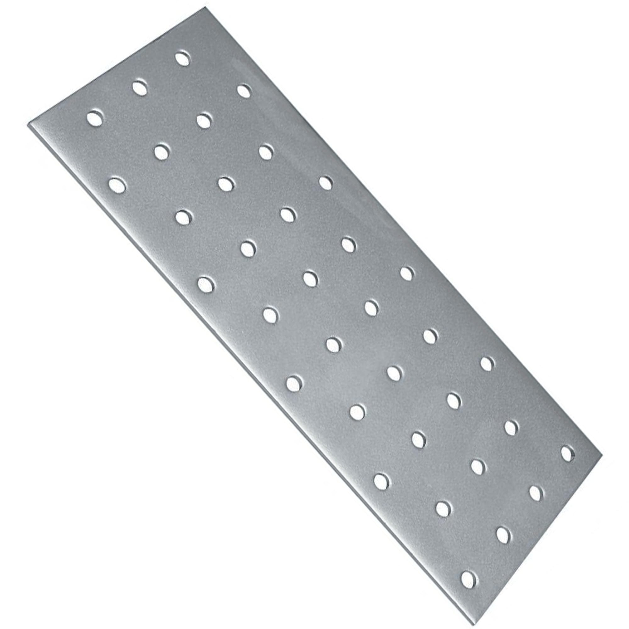 Placa de unión plana de 60 x 200 x 2 mm (paquete de 20) chapa de acero galvanizada resistente