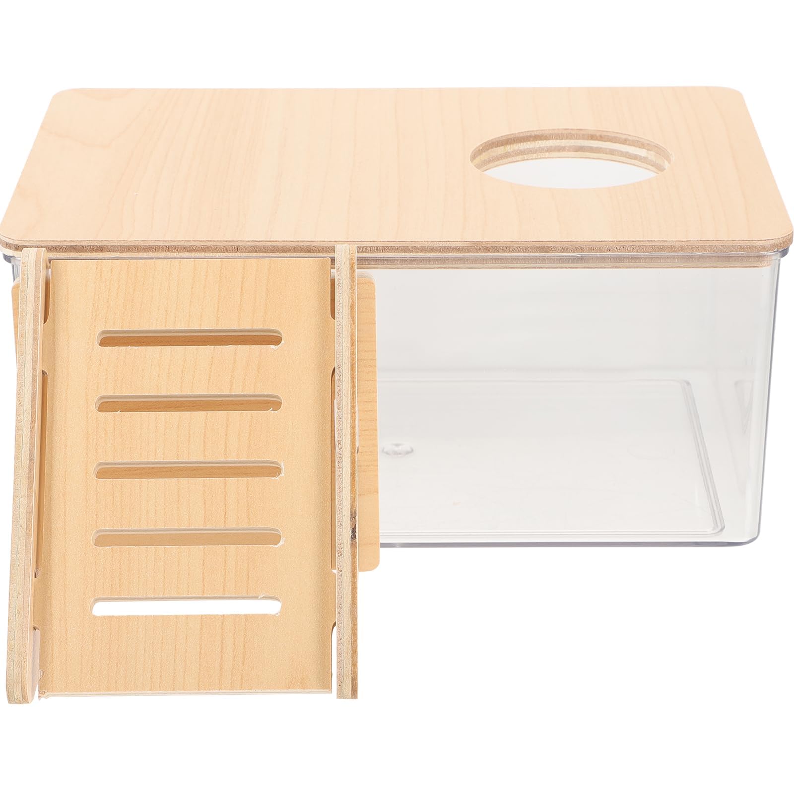 LUOZZY Wooden Hamster Sand Bathroom Acrylic Hamster Bath Box with Wood Ladder Gerbils Sand Bath Container (B0CFFFPSP1) Amazon Price History, Amazon Price Tracker