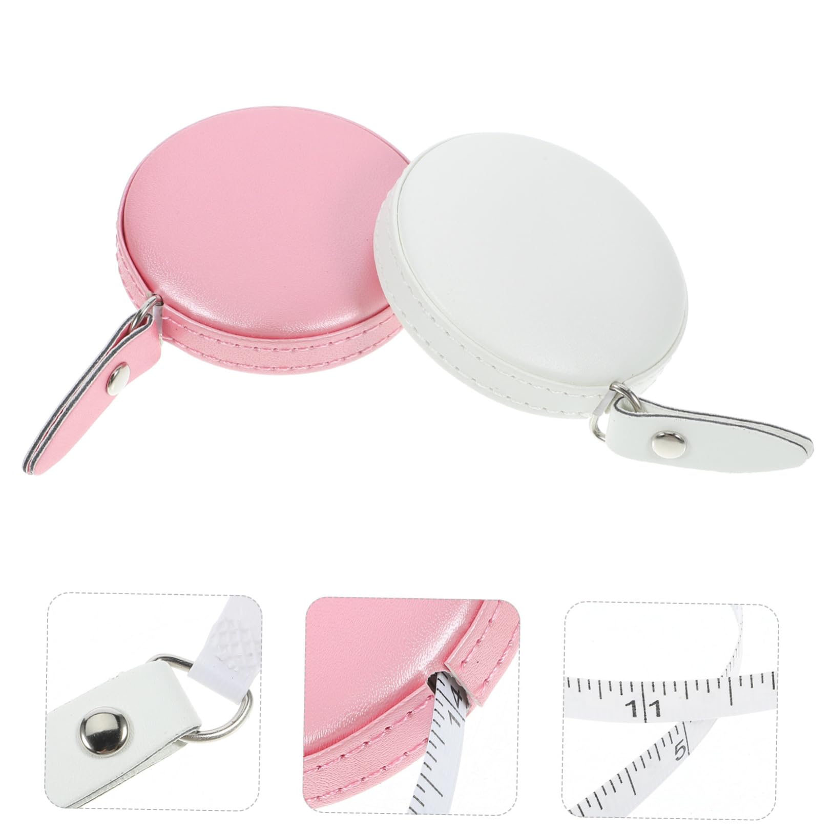 VILLCASE 5 Set Retrattile Misuratore Tascabile Per Misurazioni Corporee Pratico Uso Facile Da Portare 2 Pezzi*5
