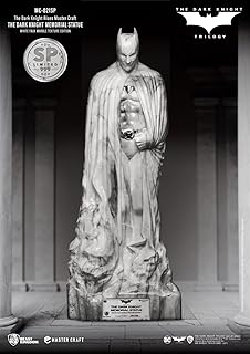 Beast Kingdom The Dark Knight Rises Master Craft The Dark Knight Memorial Statue White Faux Marble Texture Edition