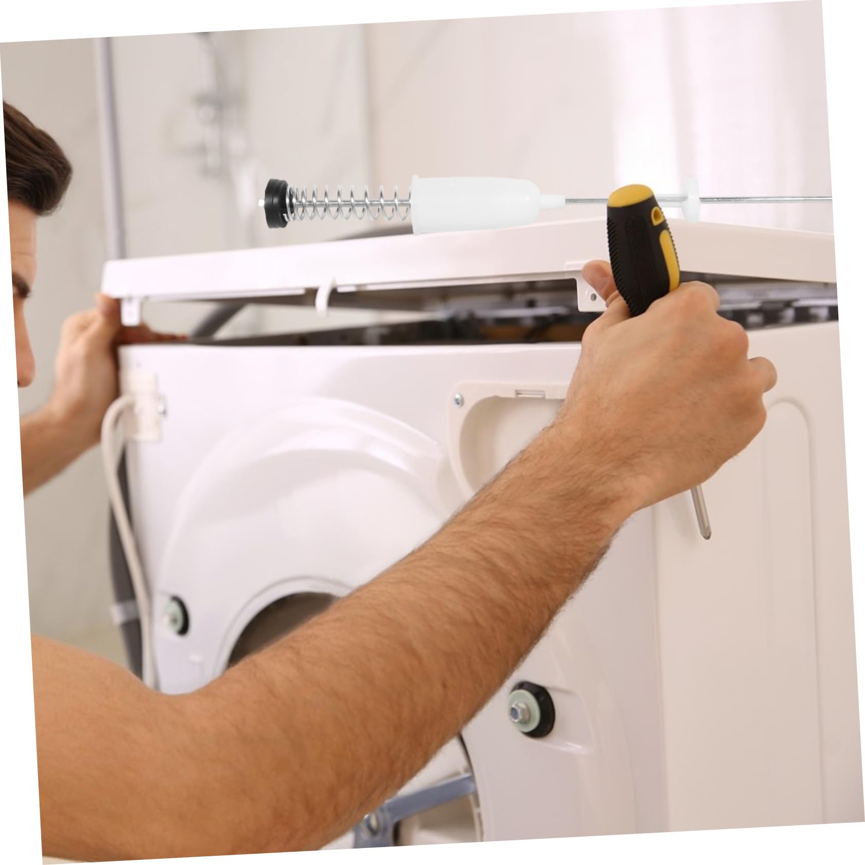 Housoutil 4pezzi Ammortizzatore Barre Bilanciamento Inossidabile Riduzione e Rumori Compatibile Con Lavatrici Automatiche
