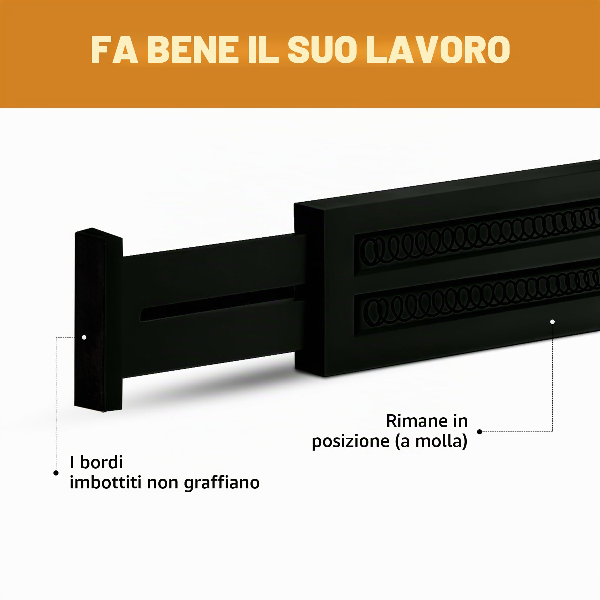 Confezione da 4 divisori per cassetti in bambù, altezza 6,6 cm, regolabili da 40,6 a 55,9 cm, per vestiti, separatori espandibili per comò in camera da letto, bagno, cucina, ufficio, organizzazione e