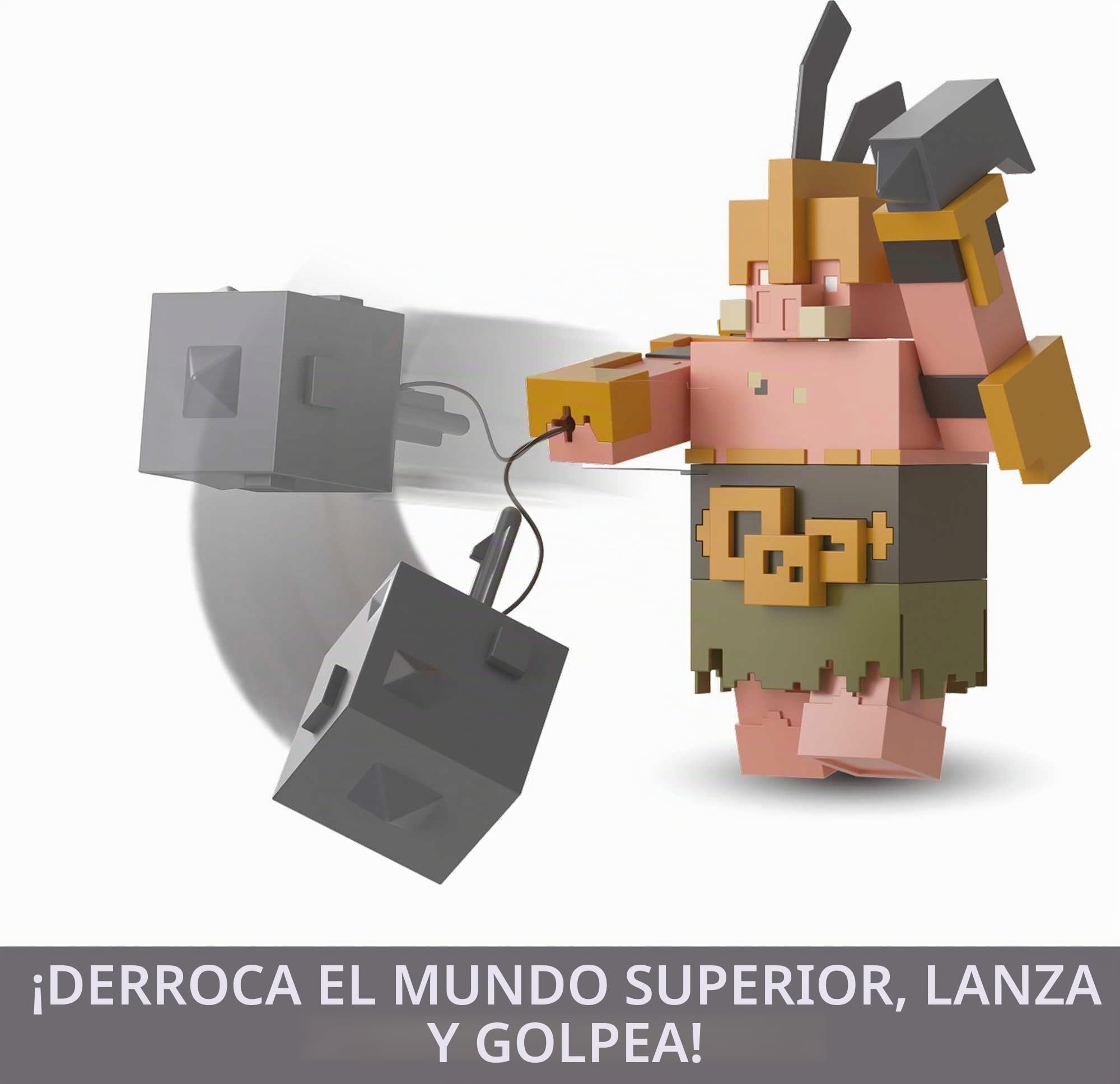 Mattel Minecraft Legends Super Jefe Figura de acción grande, juguete +6 años (GYR77)
