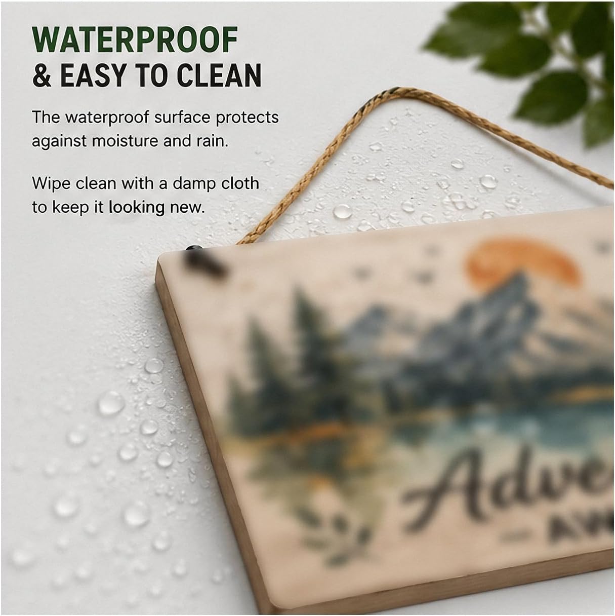 AFGD Wood Sign Plaque Moisture-resistant Coat & Polished Border - Highland Outdoor Decor/Country Decor For The House | You Can't Buy Happiness But You Can Buy Turducken