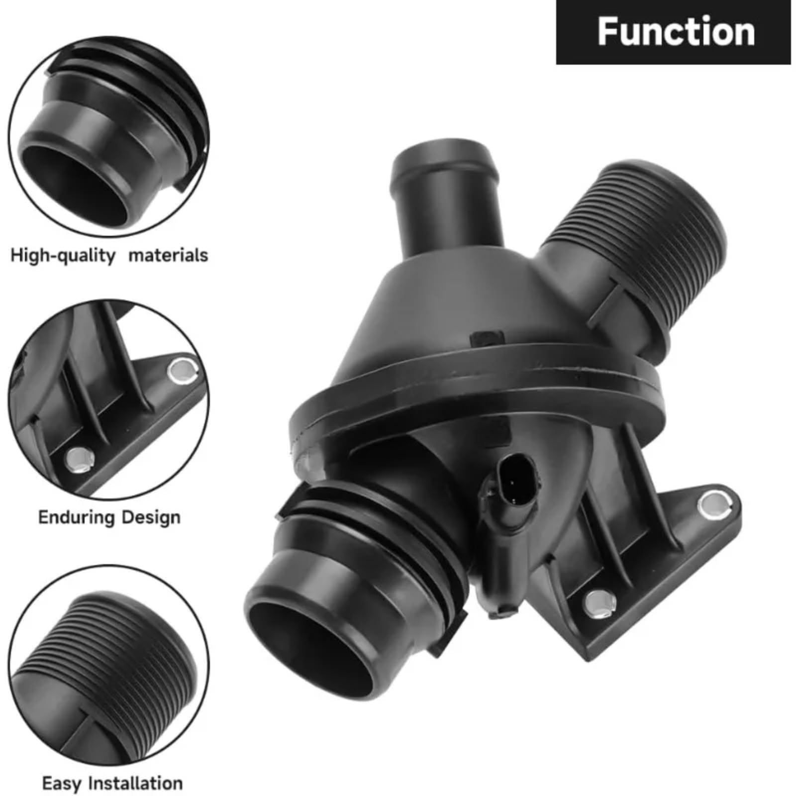 Voiture Thermostat Boîtier Kit Remplacement D'assemblage Boîtier Thermostat Liquide Refroidissement Moteur Ensemble D'unités 11538635689 Compatible Avec BMW Pour F22 F23 F32 2014-2016