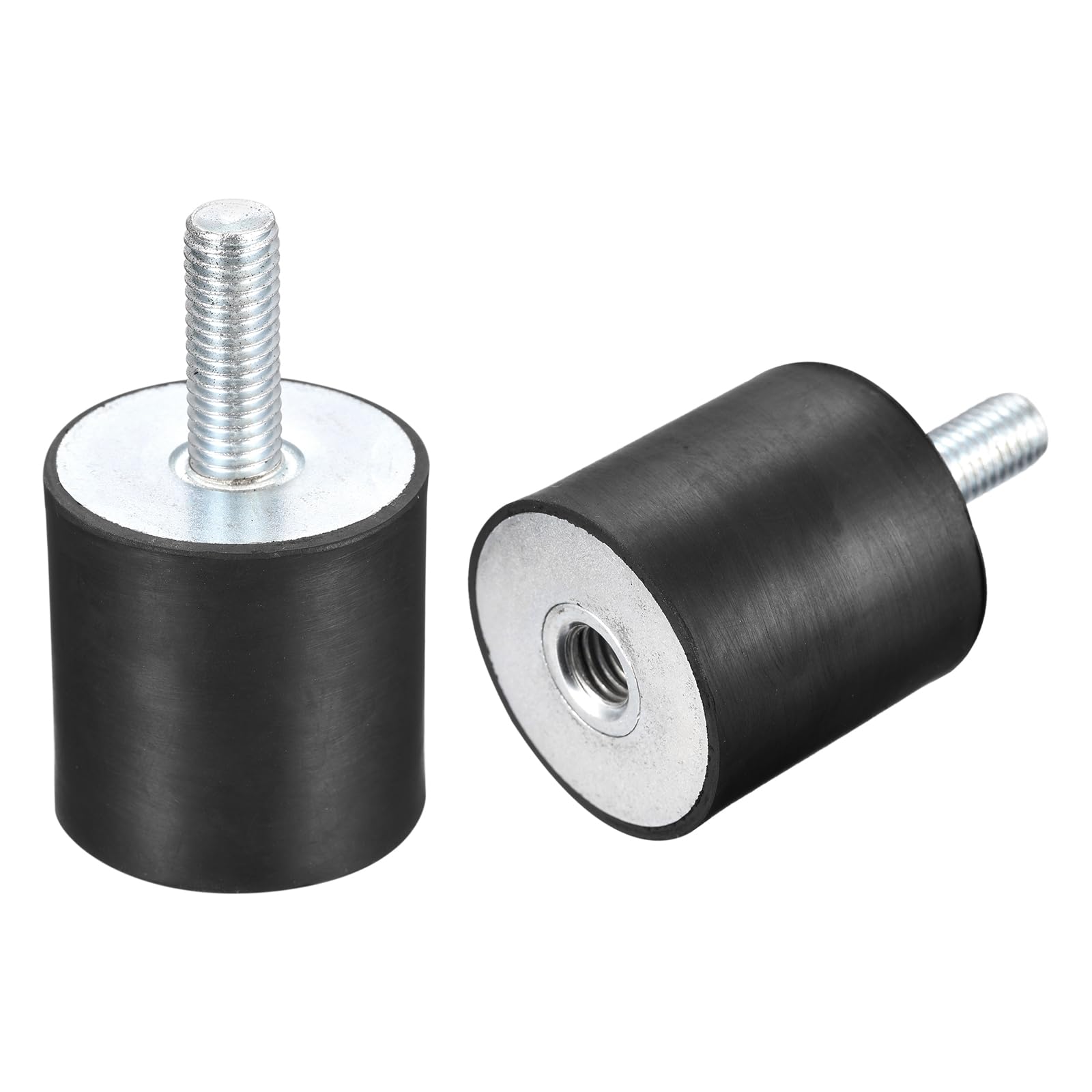 sourcing map Goma Monturas 2uds M10 Macho/Hembra Vibración Aislador Amortiguador D40mmxH40mm