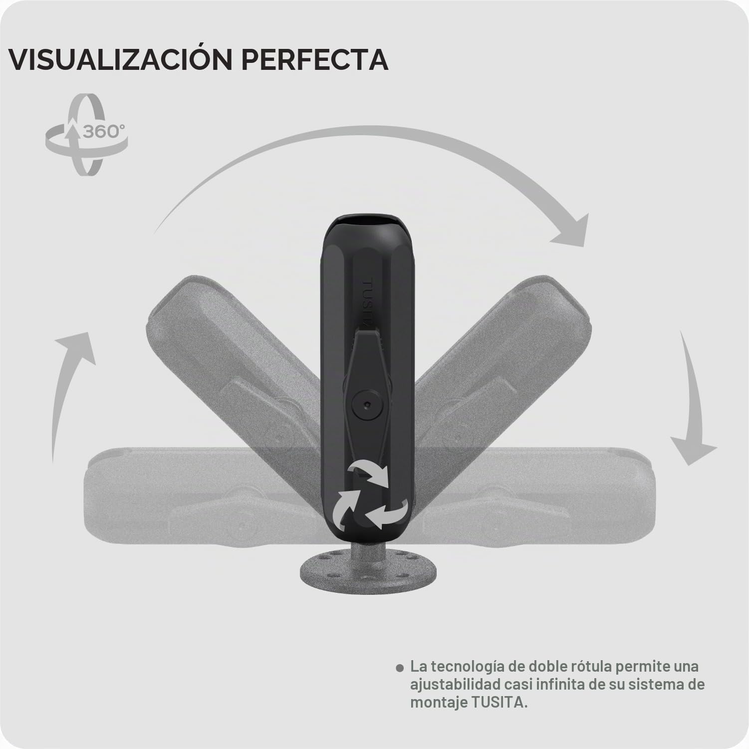 TUSITA Brazo de Doble Encaje Soporte 1.5" - Tamaño C Mediana