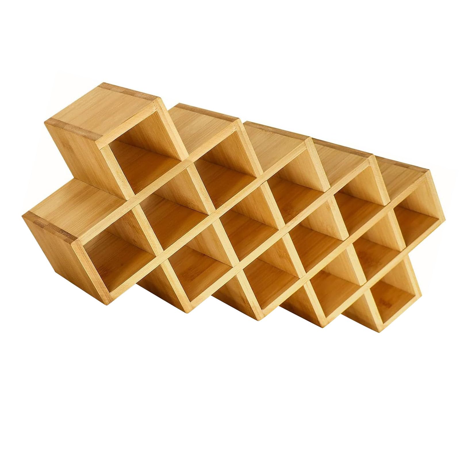 APGLSXY Space Saving Wood Seasoning Rack Securely Stores Up to Bottles on Countertops Jar Wood Countertop Seasoning Organizers Multipurpose Kitchen