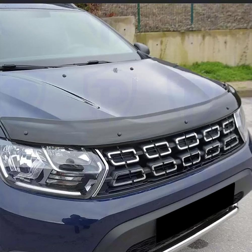 Oneway Protector de capó compatible con Dacia Duster II 2018-2024 - Negro brillante