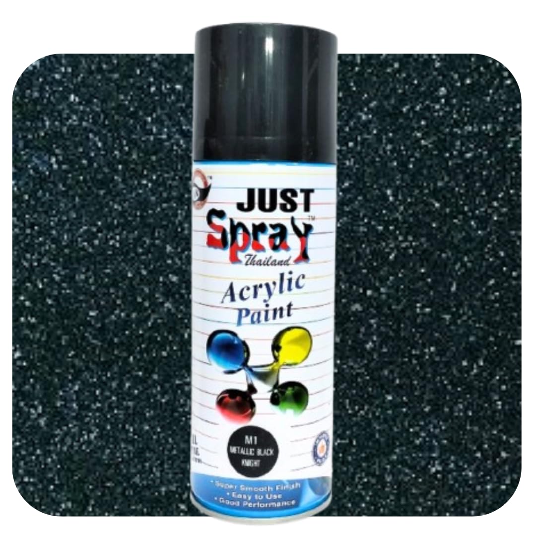 just spray Metallic Midnight Blue Acrylic Spray Paint Gloss Finish Multipurpose Spray Paint | DIY, Quick Drying Good finish for Metal, Wood, and Walls 400ml (Metallic Midnight Blue)-image-46