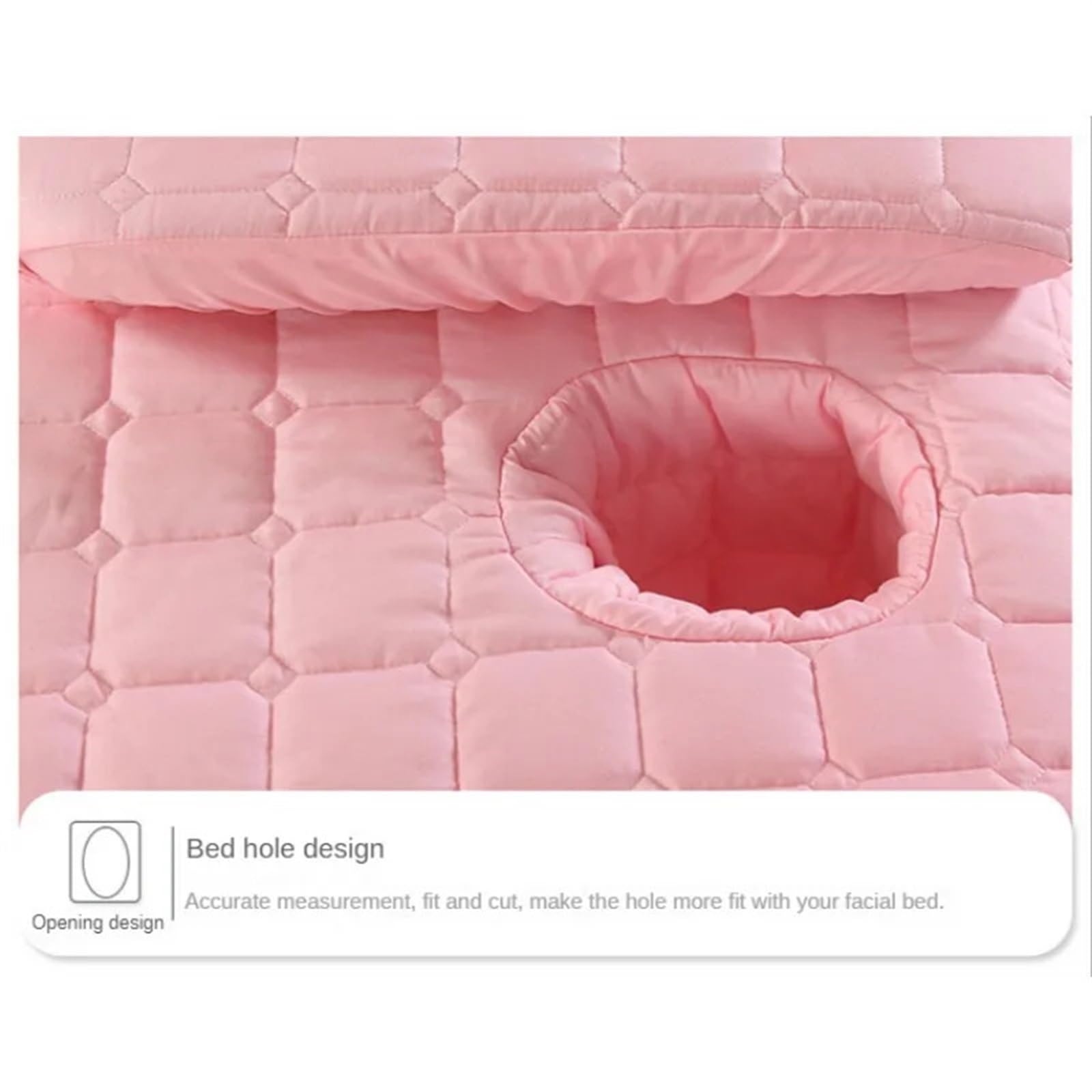 Funda Camilla Masaje Sábana Agradable for la Piel, colchón for Mesa de masajes y salón de Belleza, Funda Ultra Suave for Cama de SPA con Orificio(Pink,185x70 bedskirt Only)