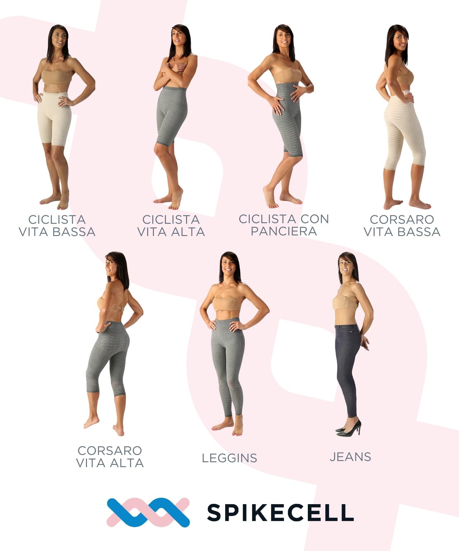Leggins Anticellulite Drenanti Donna Effetto Jeans Elettro Magnetoterapia | Cellulite Gambe e Glutei, Dispositivo Medico - Made in Italy