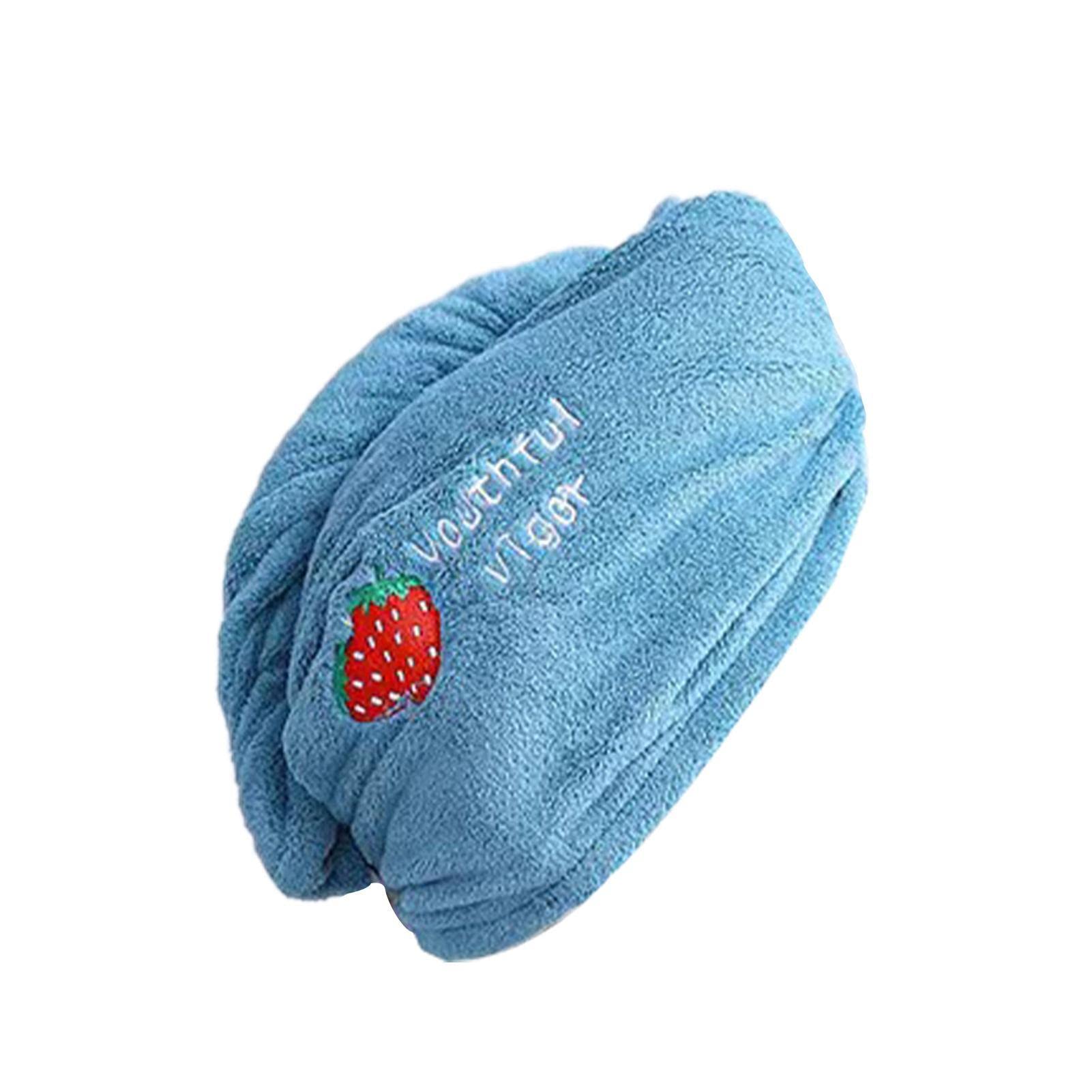 10 asciugamani per capelli | motivo fragola asciugamano in microfibra per capelli, assorbente ad asciugatura rapida turbante avvolgente, asciugamano in microfibra per bambini e adulti | capelli, assorbente ad asciugatura rapida turbante avvolgente, asciug