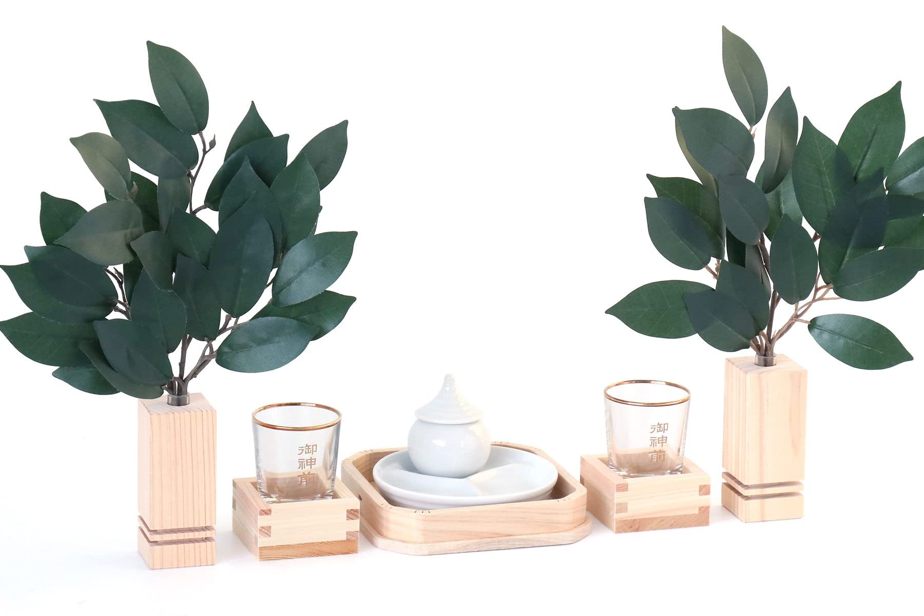 Amazon｜やまこう 神棚 神具セット 神前 JIN-ZEN 木製 マス 御神酒  