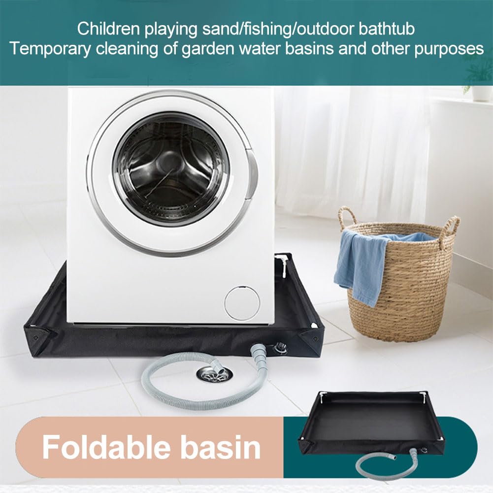 Receveur de douche portable 2 en 1 - Receveur de douche pliable avec tuyau de vidange pour camping, douche en plein air, tente - Idéal pour le camping-car, la plage, les animaux domestiques et les