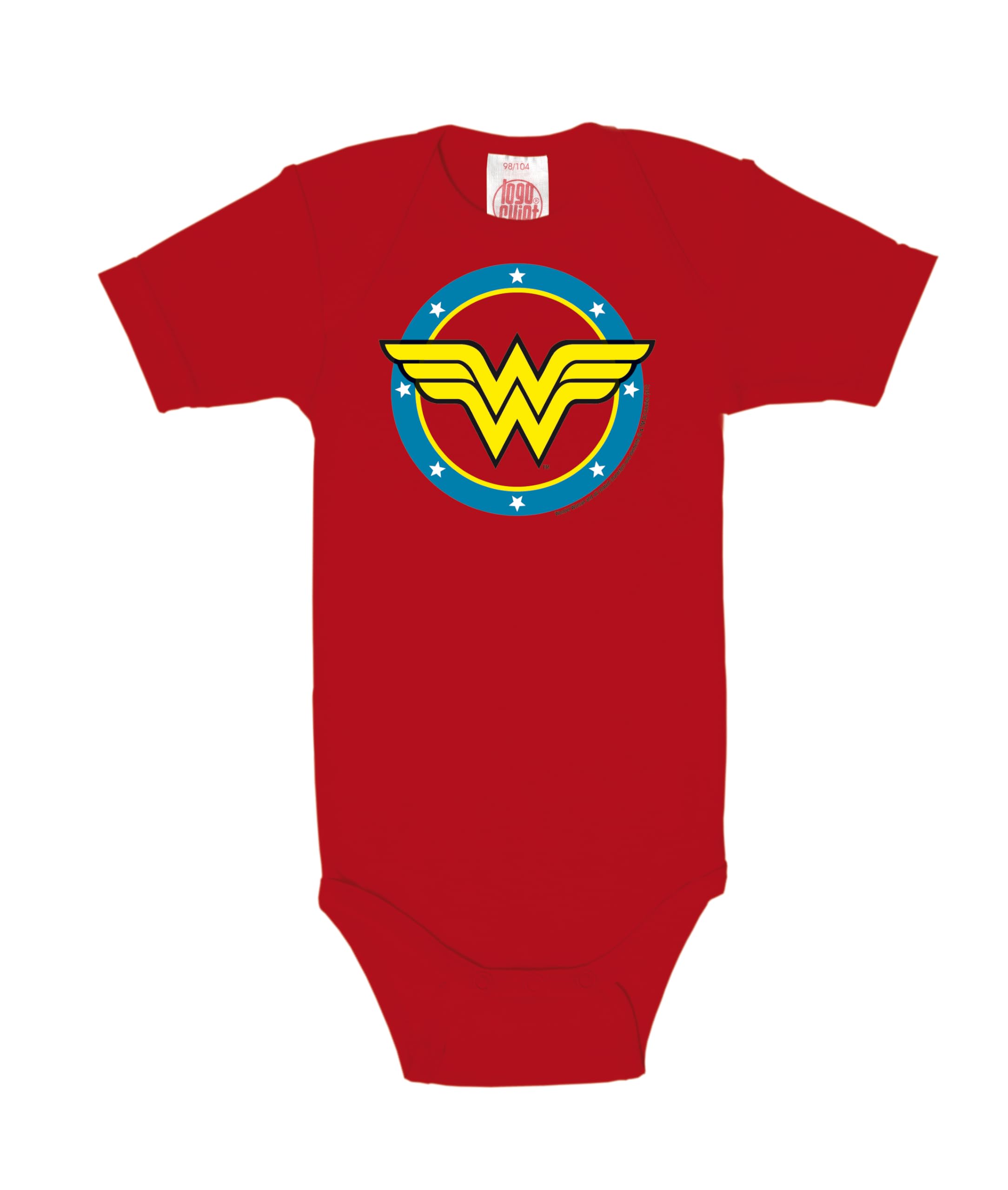 Logoshirt® DC Comics I Wonder Woman I Circle Logo I Body niemowlęce I Dla chłopców i dziewczynek I Z krótkim rękawem I Z nadrukiem I Licencjonowany design