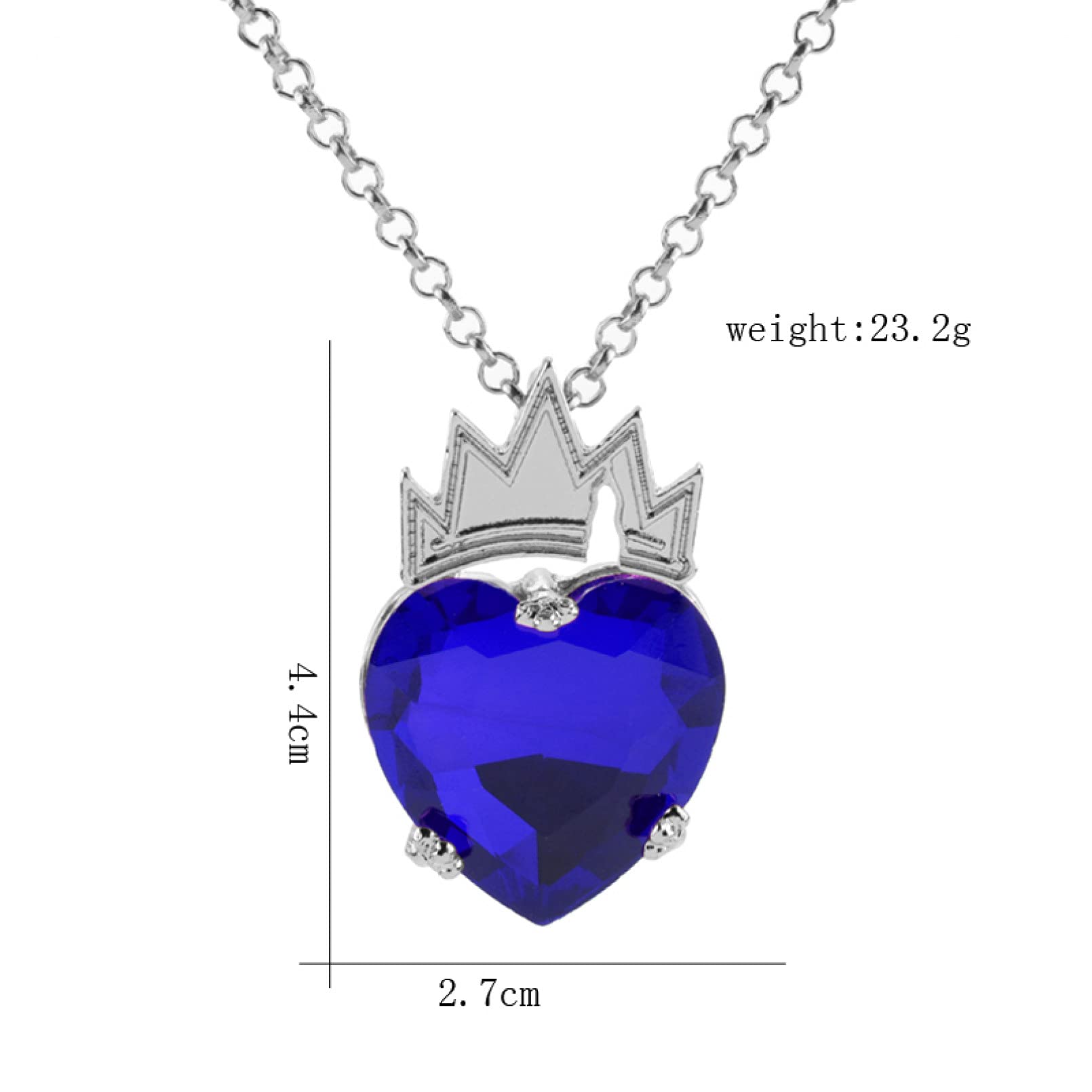 Necklace Heart Of The Sea Descendants Evie Crystal Pendant