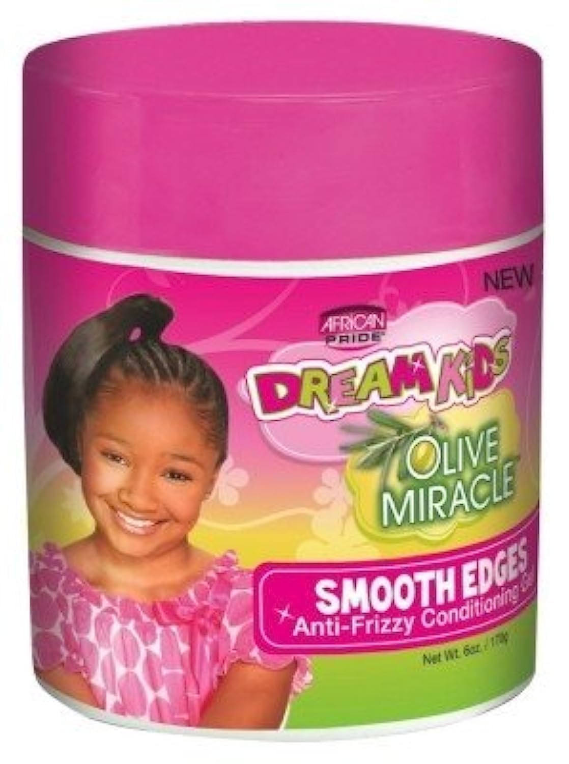 African PrideDream Kids Olive Miracle Smooth Edge Gel (Pack Of 6)