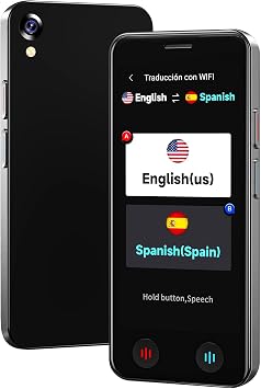 جهاز ترجمة اللغات لا يحتاج إلى شبكة WiFi، مترجم الذكاء الاصطناعي الفوري، مترجم اللغة الإنجليزية الإسبانية، يدعم الترجمة الصوتية في الوقت الفعلي لـ 150 لغة، مترجم لدراسة السفر بغرض العمل