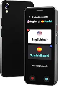 Dispositivo tradutor de idiomas AI, tradutor VORMOR atualizado 2026, sem necessidade de WiFi, suporta ChatGPT, tradução instantânea bidirecional em 150 idiomas, tradução offline/foto para viagens de