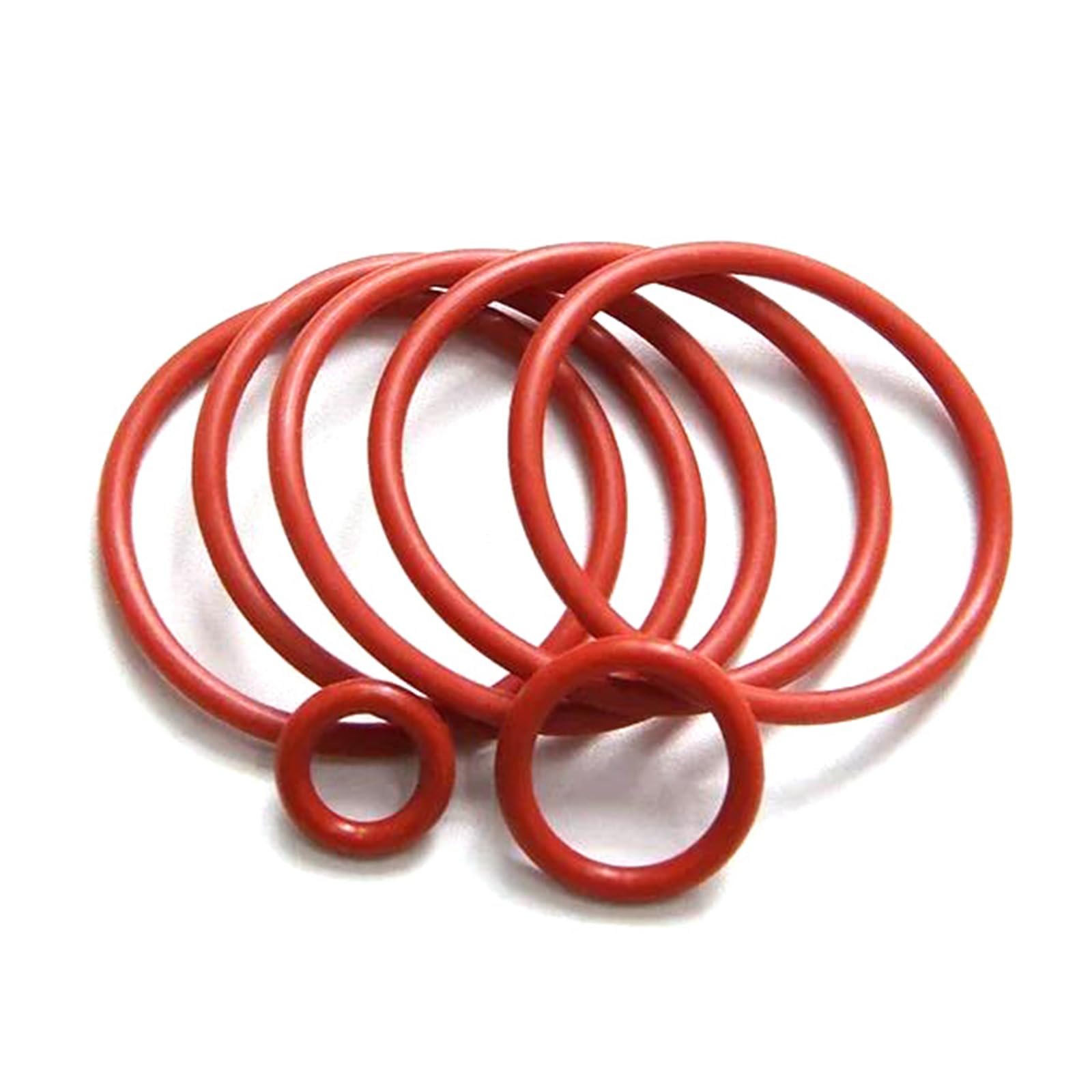 Kit De 225 Joints Toriques En Silicone Rouge - Métrique, Dureté 50A, Neuf Pour Bricolage Ou Réparation
