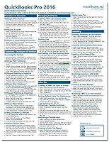 QuickBooks Pro 2016 Quick Reference Training Card - Laminated Tutorial Guide Cheat Sheet (Instructions and Tips) 1941854060 Book Cover