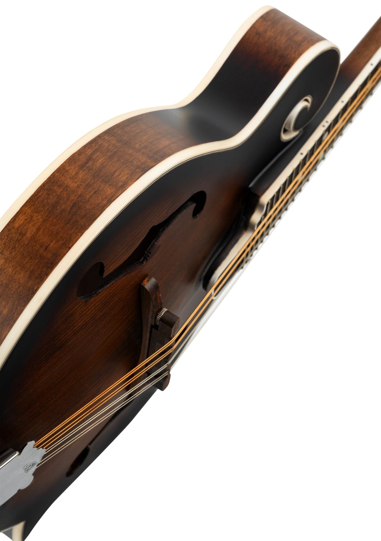 Ortega Guitars Mandoline Style F Électro-Acoustique – Ouïes en F – Série Americana – Épicéa/Érable, Marron (RMFE30-WB)